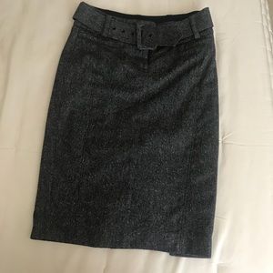 Gray, wool pencil skirt by Bebe.
